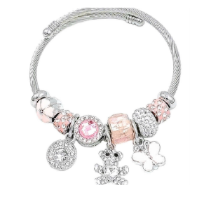 Vòng Tay Charm Khóa Gấu (Bear Clasp Charm Bracelet)